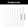 thumbnail image 3 of Pack of 9 Acrylics Crochet Hook Set Ergonomic Handle Crochet Hook 3-10mm 12mm Crochet Hook for Crocheting Sweater Hat, 3 of 4