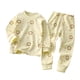 thumbnail image 1 of Odeerbi 6M-8Y Niños Niñas Pijama de Algodón Otoño Pantalones de Manga Larga Conjunto de Dos Piezas Pijama, 1 of 4