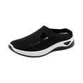 thumbnail image 2 of Slip On Shoes Women,Summer Shoes for Women,Orthopedic Walking Shoes for Women Woven Breathable Arch Support Shoes Anti-Skid Soft Casual Slip On Lightweight Walking Shoe,Black,5.5, 2 of 4