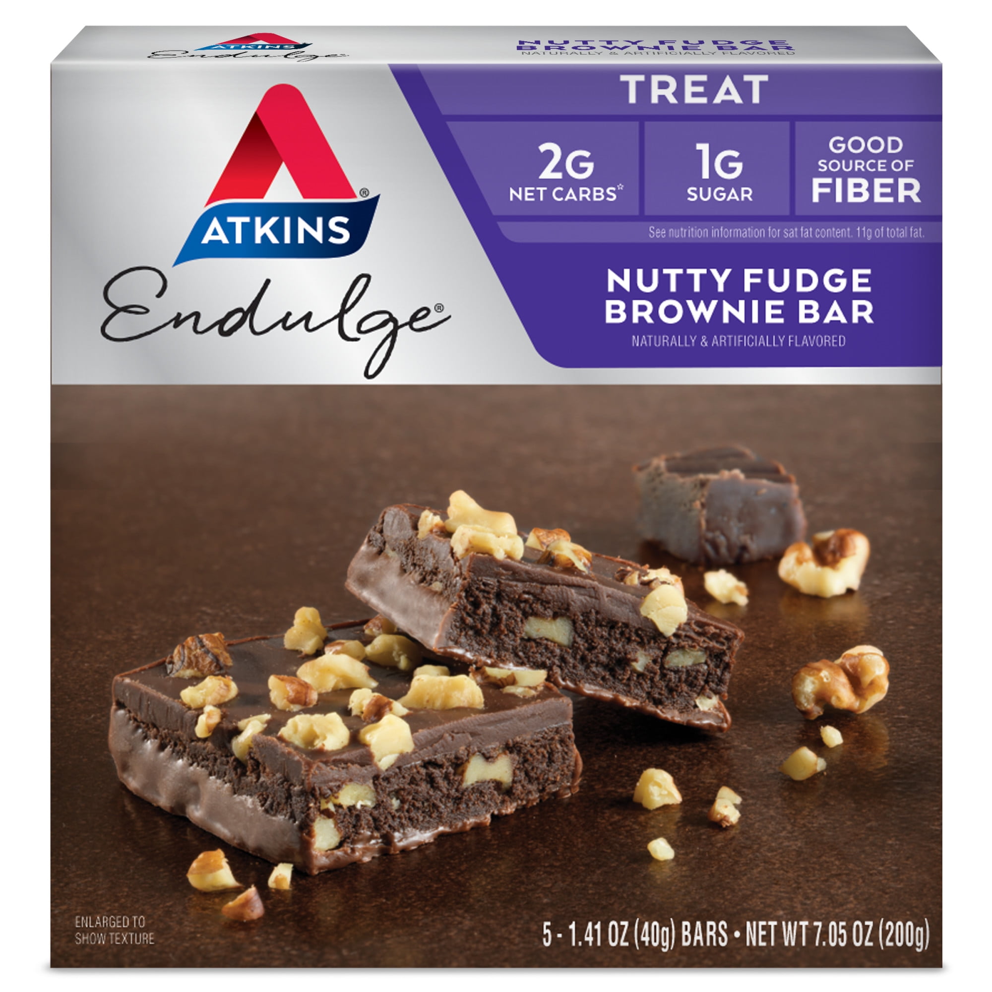Atkins Endulge Nutty Fudge Brownie Bars 5-pack