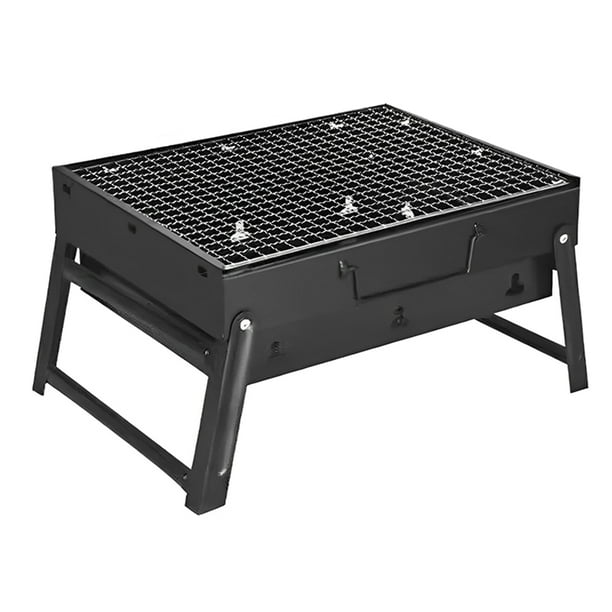 Acero Inoxidable Portátil Plegable BBQ Grill Small Smoker Charcoal para Fiesta