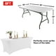 thumbnail image 3 of Mantel IVAPUPU para mesa rectangular ajustable de 8 pies, color blanco, 3 of 6