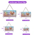 thumbnail image 5 of Peace Love Pride Yorkshire Terrier with Rainbow Sunglasses LGBT LGBTQ+ Landscape Wood Sign Yorkie Dog Lover Gifts Hanging Wall Home Decor - 01004, 5 of 5
