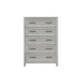 thumbnail image 2 of BenJara Ion 56 Inch Tall Dresser Chest, 5 Drawers, White Marble Top, Farmhouse Gray, 2 of 6