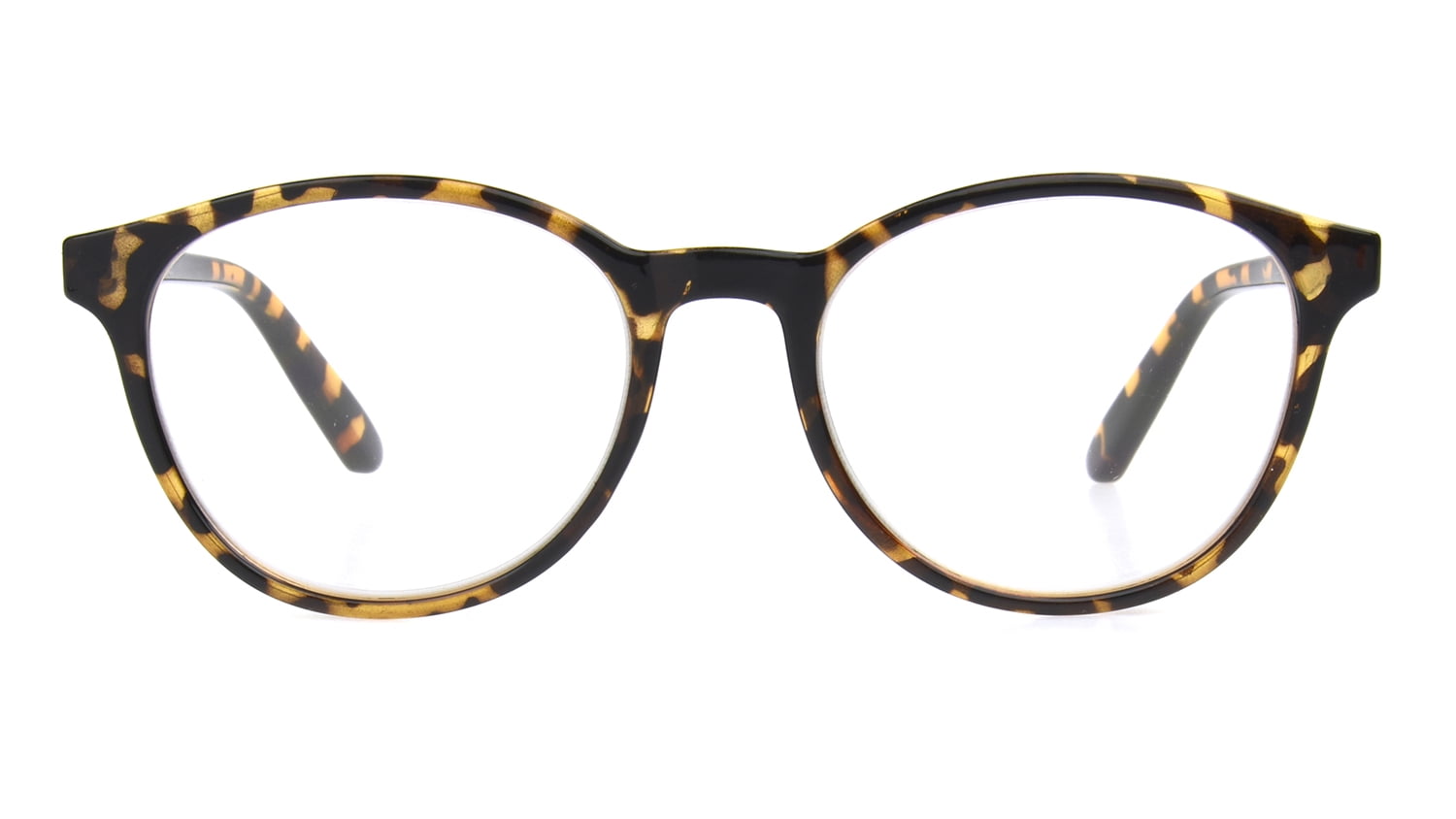 Foster Grant Round Blue Light Reader Eyeglass Tort 2.50 Diopter