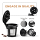 thumbnail image 2 of Paquete de 4 cápsulas de café reutilizables K Cups para cafeteras de doble infusión, filtros permanentes y accesorios, 2 of 4