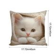 thumbnail image 3 of Virelaxpo Animal Themed Pillow Cover with Invisible Zipper, 45x45cm for Sofa Cushion, Christmas and Fall Decorative Accent, 3 of 6