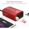 thumbnail image 5 of BESTEK 300W Power Inverter DC 12V to 110V AC Car Inverter with 4.2A Dual USB Car Adapter, 5 of 9