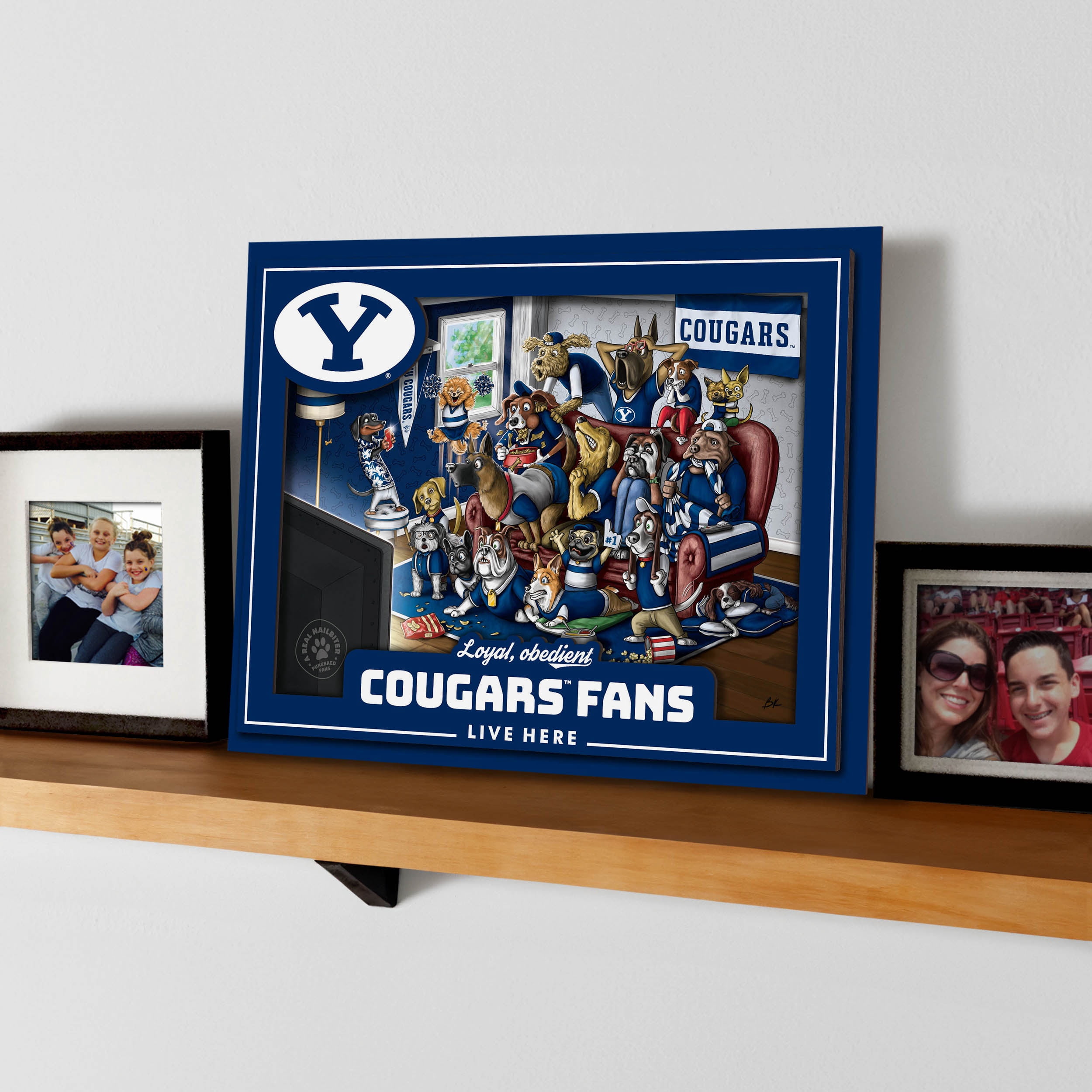YouTheFan NCAA BYU Cougars Purebred Fans Wall Art