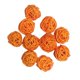 thumbnail image 1 of 10 bolas de mimbre de ratán para relleno de jarrones para decoración de bodas, fiestas y Navidad. naranja, 1 of 6
