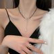 thumbnail image 4 of Korean Heart Butterfly Pendant Tassel Necklaces For Women 2023 New Initial Rhinestone Pearl Choker Collar Clavicle Chain Jewelry-xl369--XL011-2-Produc XL011-2, 4 of 5