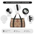 thumbnail image 4 of Balery Traditional Tribal Aztec Bolsa de Gimnasio para Mujeres, Bolsa de Viaje con Bolsillo Húmedo, Bolsa de Fin de Semana para Mujeres, Bolsa de Viaje Resistente al Agua, 4 of 7