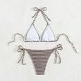 thumbnail image 4 of CaiJunJia Bikini Womens Swimsuits Thong Bikini Sets for Women Triangle Two Piece Bathing Suits Tie Back Swim Top, 4 of 7