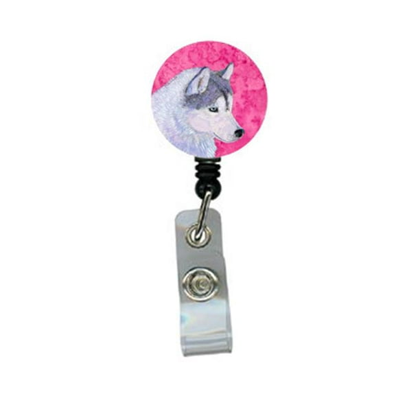 Siberian Husky Retractable Badge Reel Or Id Holder With Clip, 1 - Food 4  Less
