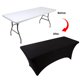 thumbnail image 3 of Funda de mesa BDDC para mesas de 6 pies, color negro, lavable, rectangular, 3 of 6