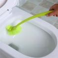thumbnail image 4 of 15" Double Sided Toilet Brush - Long Handle Bowl Scrub Brush with 2 Cleaning Heads for Deep Corner Cleaning (3 Colors Available), 4 of 6