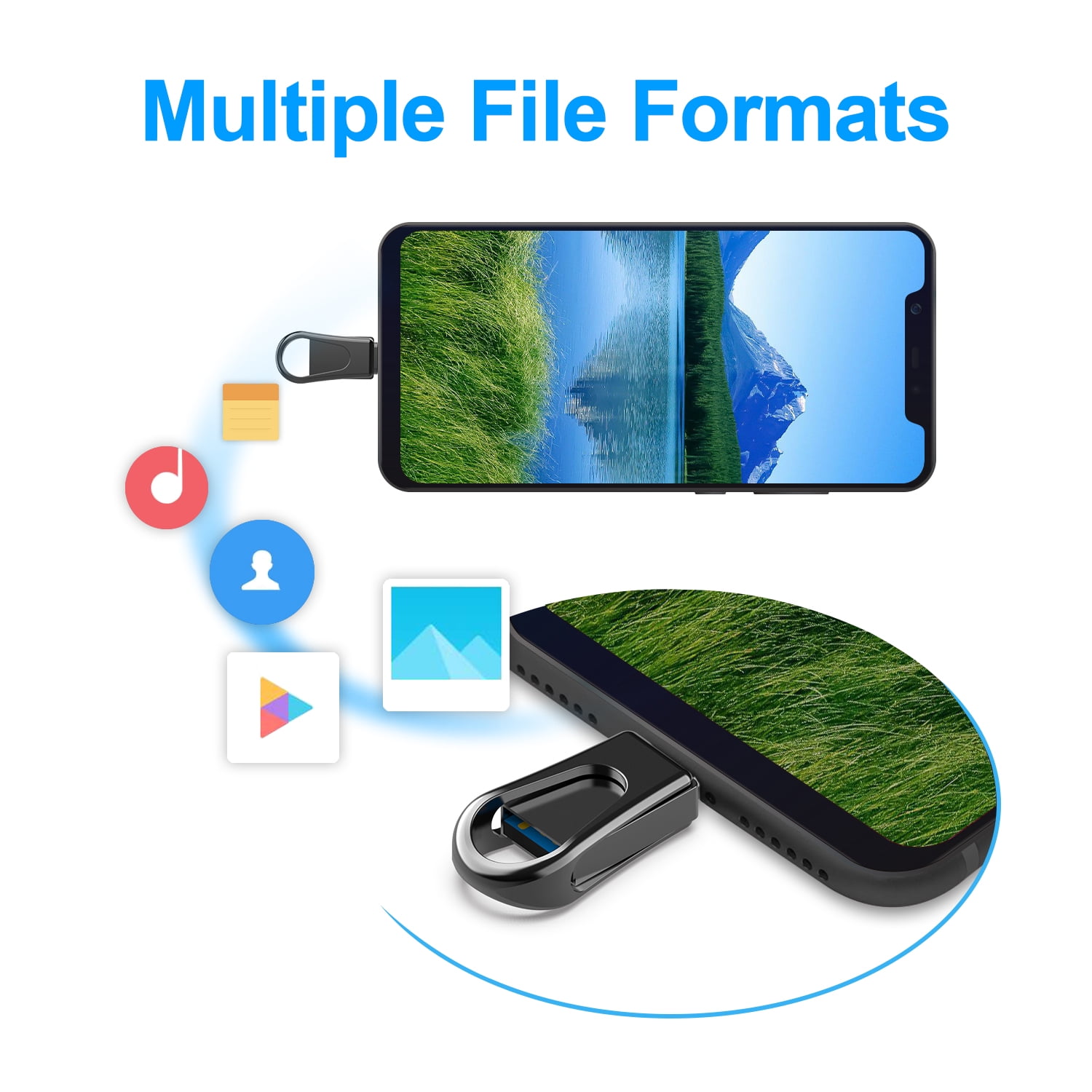 DURAGADGET 16GB USB Type-C Flash Drive for Essential Phone Black