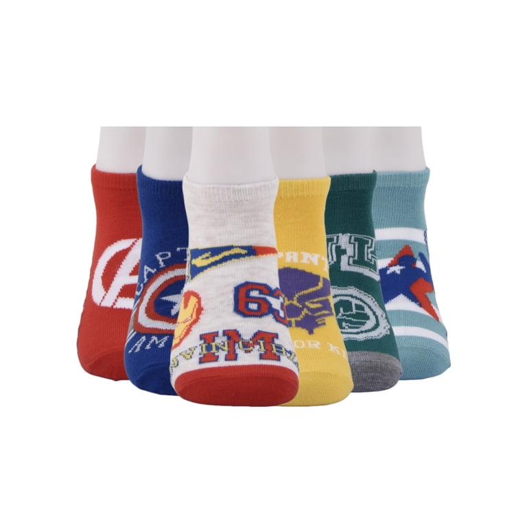Avengers Boys No Show Socks, 6-Pack photo 4