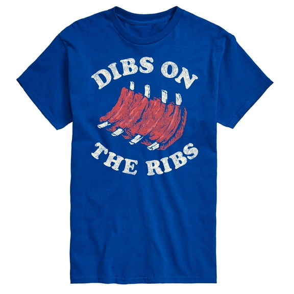 Instant Message - Dibs On The Ribs - Men's Short Sleeve Graphic T-Shirt