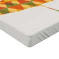 thumbnail image 2 of Ambesonne Abstract Fitted Sheet, Triangles Umbrella, Queen Size, Multicolor, 2 of 3