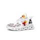 thumbnail image 1 of Zapatillas deportivas planas para hombre y mujer, estilo hip hop, rapero, para correr, con cordones, de malla, hechas a medida, color blanco, 1 of 6