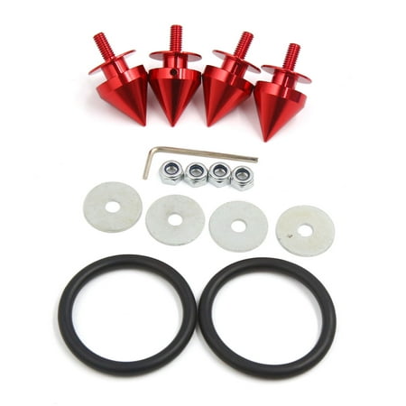 Bumper Bolt - Quick Release Fasteners Bolt For Car Bumpers Trunk Fender Hatch Lids Kit Red