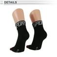 thumbnail image 4 of Calcetines de ciclismo absorbentes de sudor, anti-fricción, calcetines de bicicleta al aire libre negros unisex 1 par letra, 4 of 6