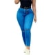 thumbnail image 1 of Pantalones vaqueros con agujeros rotos en la rodilla para mujer, Vaqueros elásticos ajustados de cintura alta, cómodos e informales para ir a la Oficina, 1 of 5