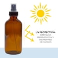 thumbnail image 5 of Cornucopia Brands 8-Ounce Amber Glass Fine Mist Spray Bottles (4-Pack); Boston Round w/Atomizer Spritzers for Aromatherapy, Perfume, Cologne, DIY & More, 5 of 10