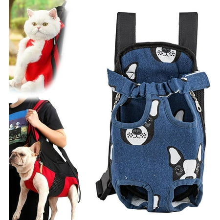 Furry Pawsy Carrier  Furry Pawsy Cat Carrier  Cat Chest Carrier  Pet Carrier Backpack  Cat Front Carrier Bag  Cat Front Carrier Chest  Comfortable Shoulder Straps  Adjustable (Color-M  Large)