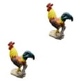thumbnail image 4 of kurtrusly Resin Statue Chicken Statue Decorative Patio Lawn Backyard for Lift Foot L 2Set, 4 of 6