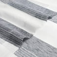 thumbnail image 4 of GymChoice Black and White Sheer Curtains,Vertical Stripe Voile Grommet Sheer Curtain Window Panels Yarn Dyed Faux Linen Textured Semi Sheer Window Curtain Drapes ,2 Panels, 4 of 7