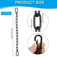 thumbnail image 2 of Cadena de fitness Uxcell para colgar en porche, cadena para silla de columpio, kit de extensión de alta resistencia, negro 5/32 x 20", 2 of 7