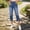 Blue, variant on Womens Skinny Capri Bottom Jeans Trendy Stretchy High Rise Straight Leg Trouser Cross Raw Hem Summer Pocket Denim Pants