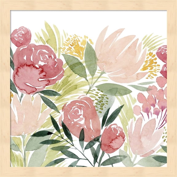 Sunkissed Posies II by Grace Popp, Framed Wall Art, 13.25W x 13.25H