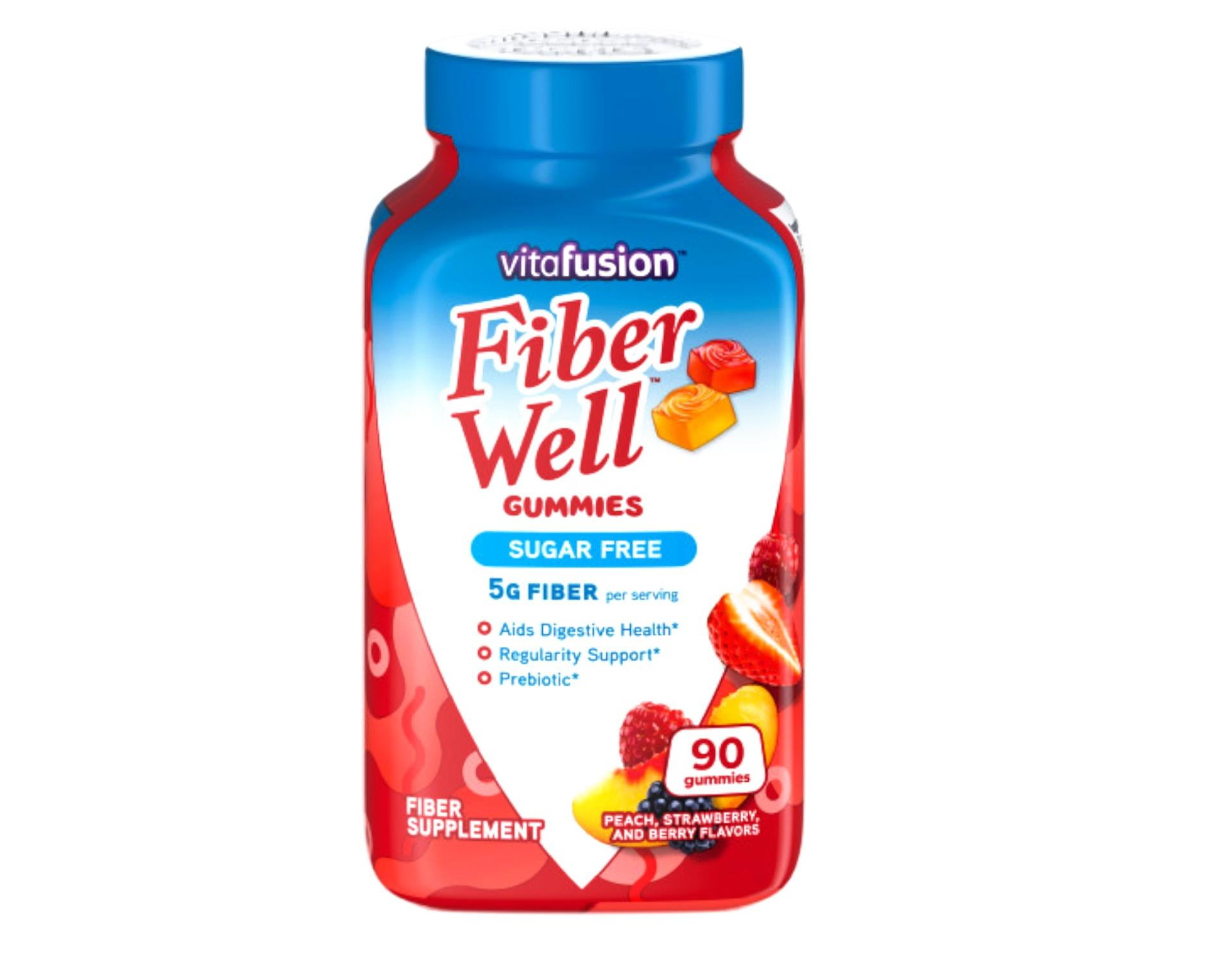 Vitafusion Fiber Well Sugar Free Fiber Supplement & Womens Multivitamin Gummies