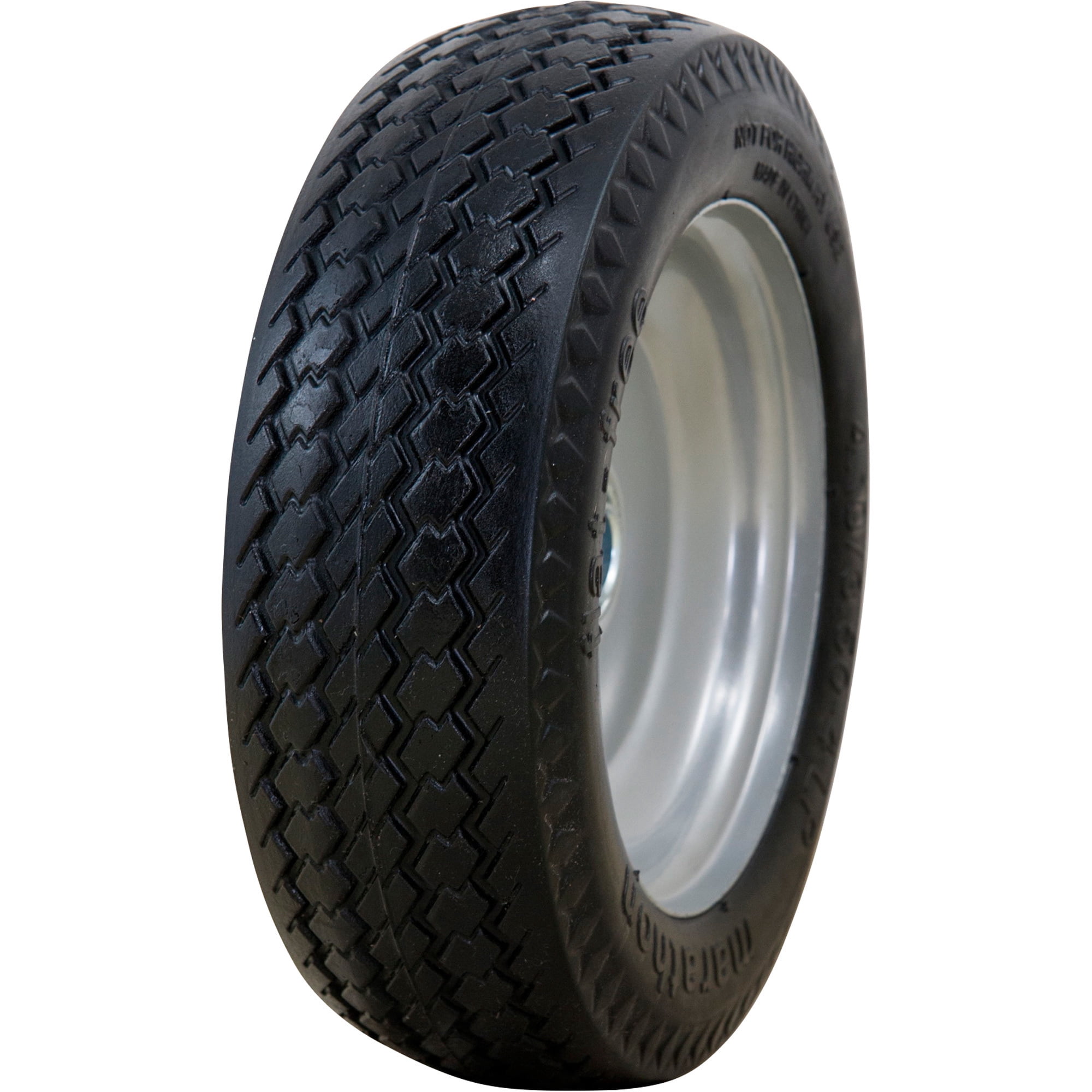 Marathon 00011 Hand Truck Tire Sawtooth Tread Flat Free