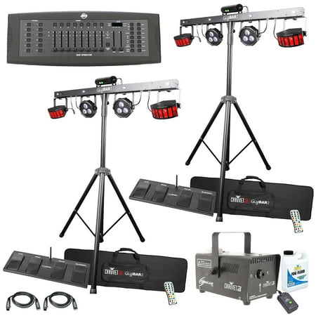 Chauvet DJ GigBAR 2 Complete Effect Light System with Fog & DMX Controller Duo Package