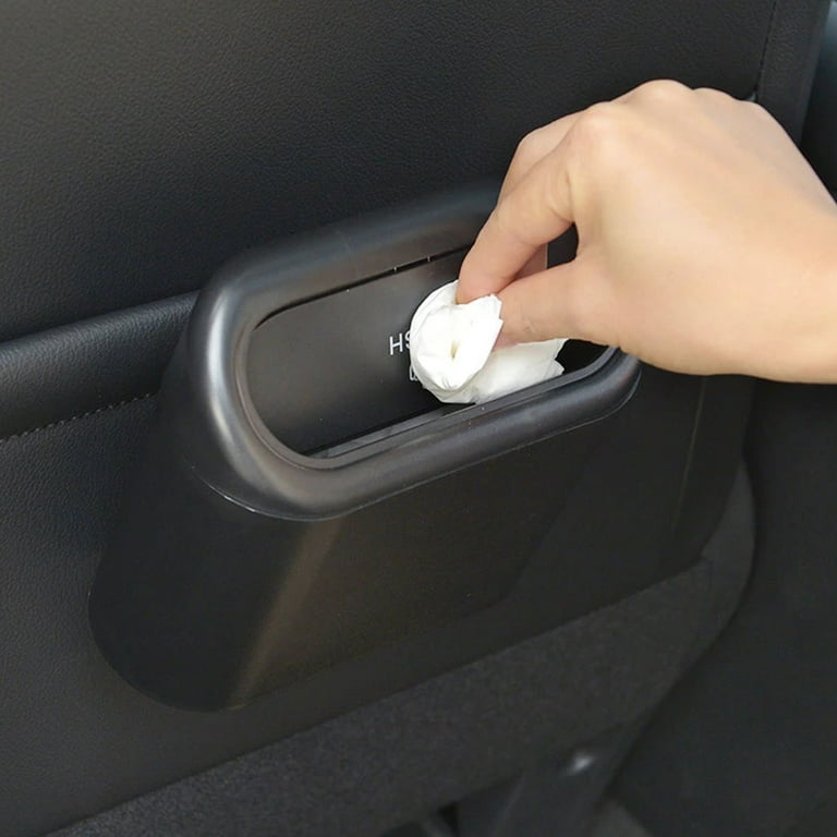 Nyidpsz Car Trash Bin, Portable Mini Car Trash Can with Lid, ABS Waterproof Car  Trash Bin for Auto Cars 