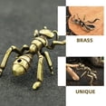 thumbnail image 3 of AURARMLET Vintage Brass Ant Figurine, Retro Animal Sculpture, Unique Antique Finish Tabletop Decor for Home and Office, 3 of 8