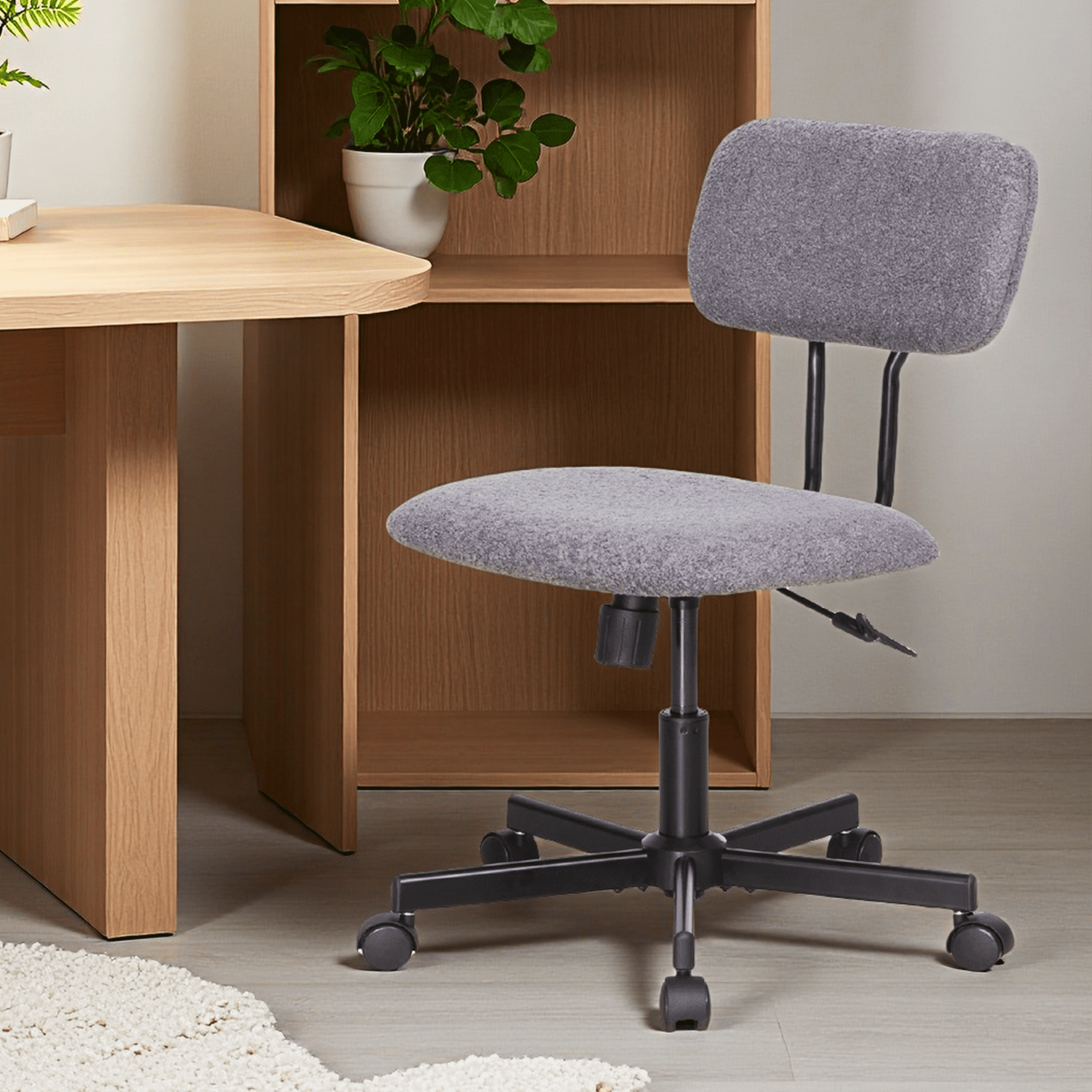 low back velvet office computer product