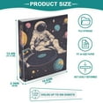 thumbnail image 3 of FORMRS 3 Ring Binder 1.5 inch with Pockets Set of 2 Clip Board 200 Sheets Capacity, Pink Record, 3 of 8