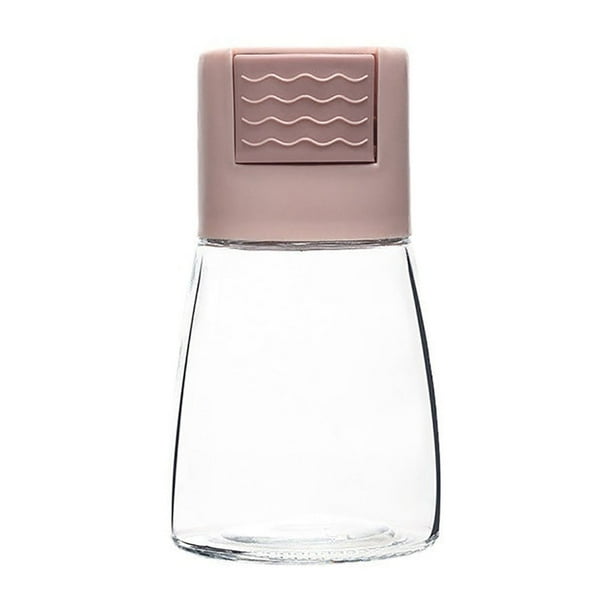 Pimentero, botella cónica de presión cuantitativa para condimentos, botella de control de sólidos para cocina con tapa, dispensador de condimentos para cocina