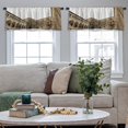 thumbnail image 4 of LALILO Kitchen Curtain Valance Castle Castle Castle Rod Pocket Window Curtain 52"x 18" Set of 2, 4 of 7