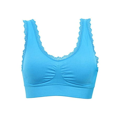 

Women Sports Bra Lace Top Stretch Fitness Yoga Outdoor Athletic Vest