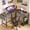 Grey Wood, variant on SUMELL 50 inch L Shaped Desk, Reversible Corner Computer Table with Side Storage Bag, Metal Frame, Gaming & Home Office Desk, Black
