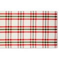 thumbnail image 4 of Contemporary Home Living Wide Plaid Cotton Table Runner - 72" - White and Red, 4 of 10