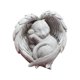 thumbnail image 2 of Mascota perro gato estatua conmemorativa interior jardín dormir ala estatuilla escultura de resina, mejor mar - Gato Yinane Estatua conmemorativa de mascotas, 2 of 8
