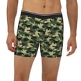thumbnail image 2 of Rateoe Camouflage Dinosaur Print Men’s Underwear Boxer Briefs Soft Comfortable Underwear Boxer Briefs, Long Leg Briefs,Anti-chafing Boxer Briefs, 2 of 7