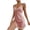 Pink, variant on Yuncity Nightgown For Women Satin Leopard Print 1 Piece Nightwear Summer Thin Breathable Strap Dress Silk Pajamas Pjs Sleepwear Soft S-Xl
